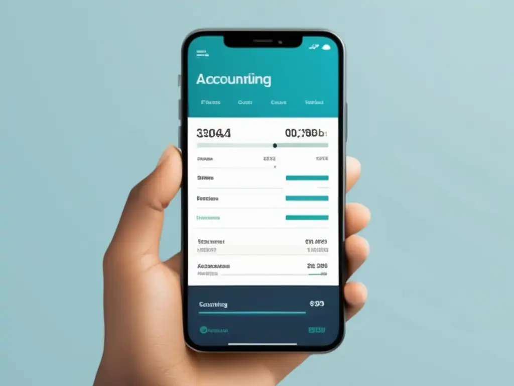 Aplicación contable amigable para freelancers Aplicación de contabilidad para freelancers con diseño minimalista, eficiente y profesional