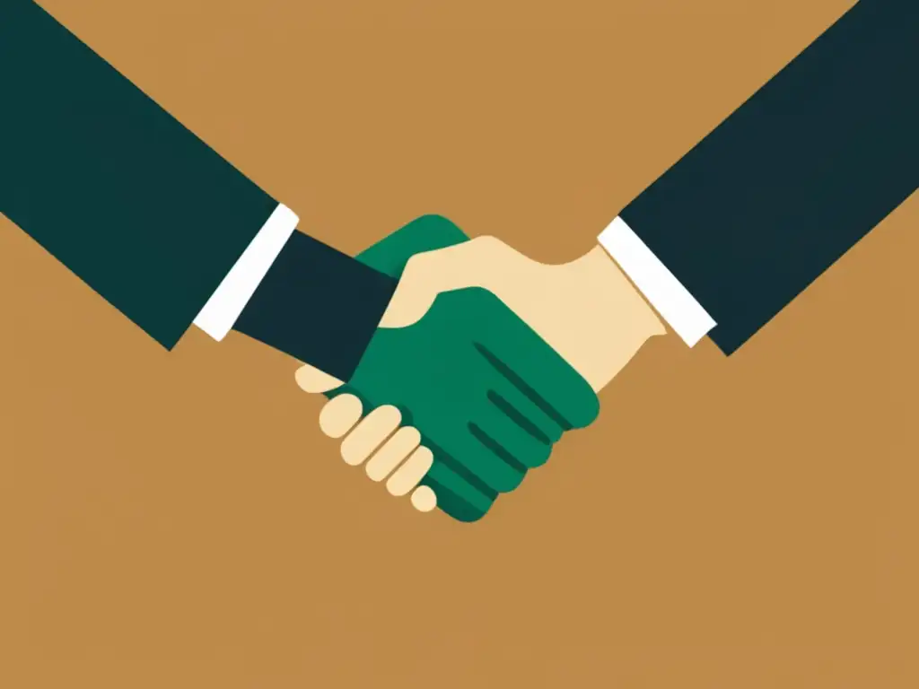 Apretón de manos financiero exitoso Resolución de disputas financieras con clientes como freelancer