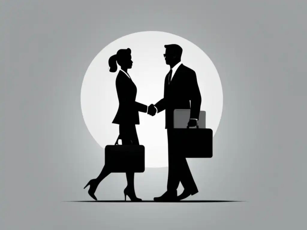 Resolución financiera: apretón de manos entre freelancer y cliente Resolución disputas financieras con clientes freelance en planificación y gestión financiera especializada para freelancers
