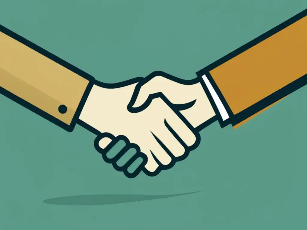 Apretón de manos profesional Manos en apretón de manos, simbolizando habilidades de negociación para freelancers