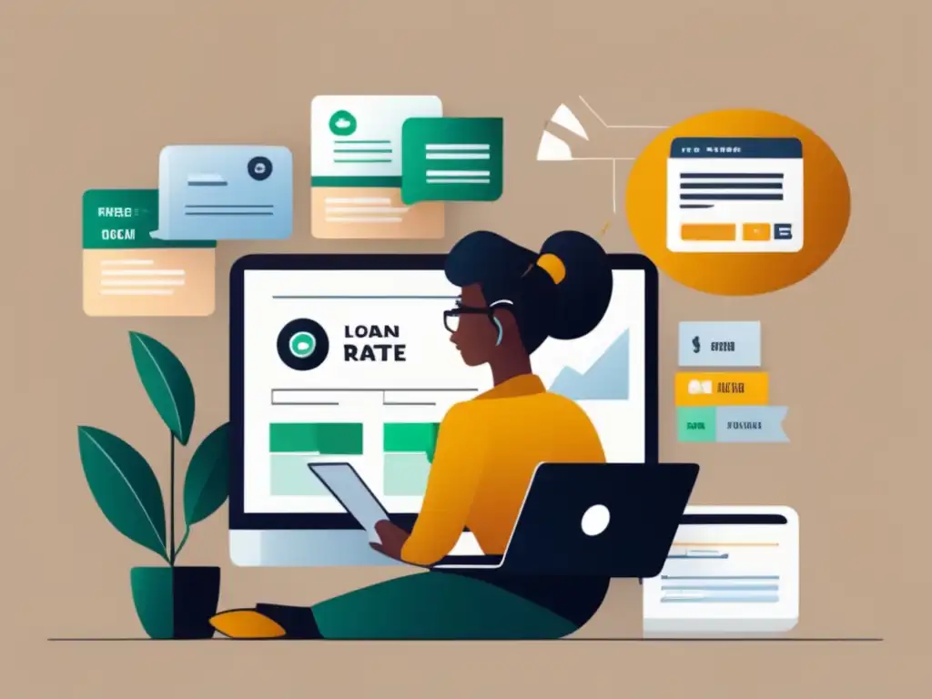 Comparación de préstamos en laptop Comparación de créditos: Requisitos freelancer