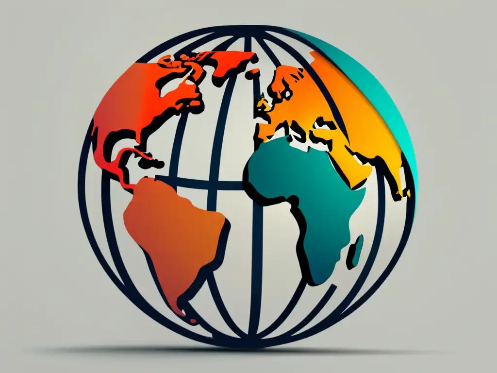 Economía global interconectada Imagen: Globo interconectado, economía global, gestión financiera para freelancers