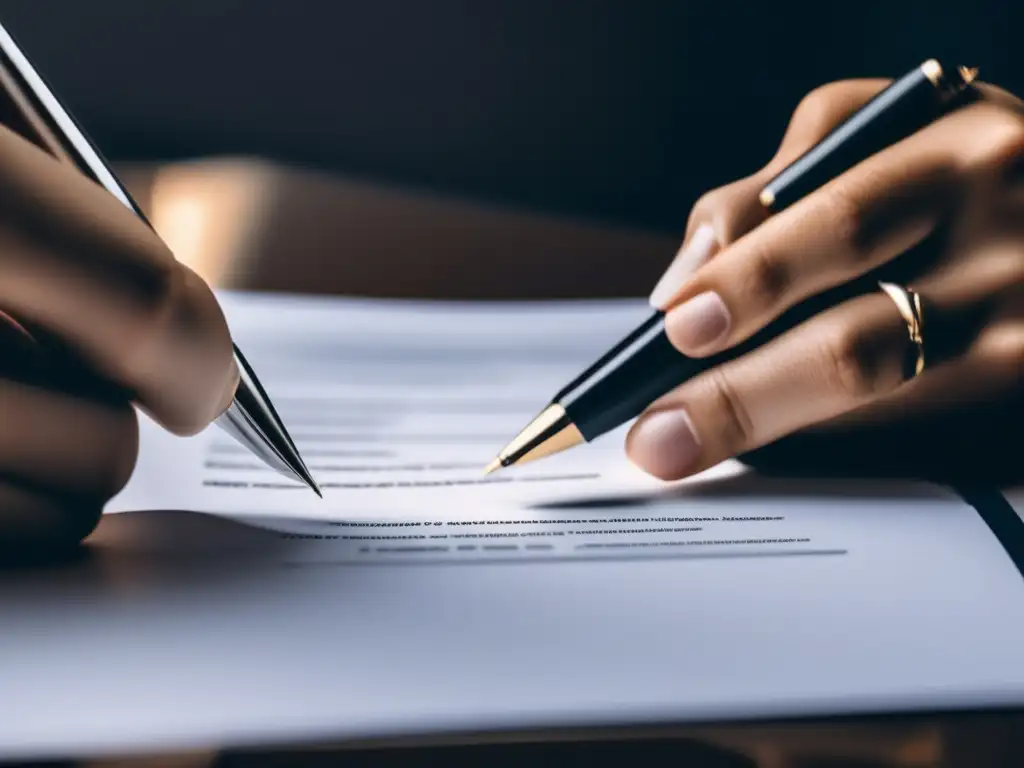 Firma de contrato con precisión Contrato firmado con precisión y atención a los detalles - proteger trabajo freelancers detalles contractuales