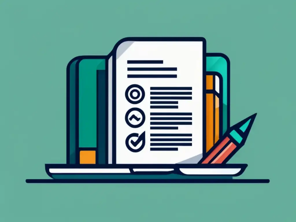 Icono de contrato minimalista Icono contrato minimalista, 8k, con líneas limpias y formas geométricas