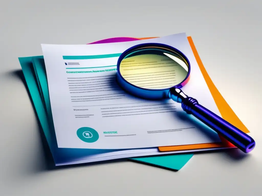 Contrato financiero para freelancers Contrato financiero freelancers: cláusulas clave resaltadas en colores vibrantes
