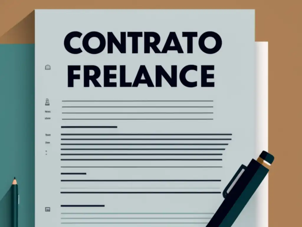 Contrato Freelance destacado Contrato Freelance: Diseño minimalista 8k con cláusulas destacadas