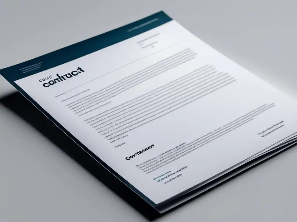 Contrato freelance profesional Contrato de freelancers moderno y profesional