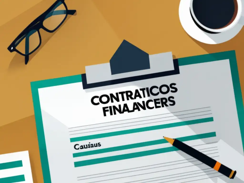 Contratos Financieros para Freelancers Contratos Financieros para Freelancers - Documento organizado con términos y condiciones resaltados y cláusulas de protección pendientes