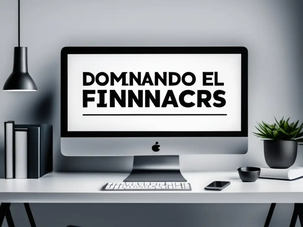 Espacio de trabajo minimalista y profesional Escritorio minimalista con laptop y herramientas para estructurar contratos financieros para freelancers