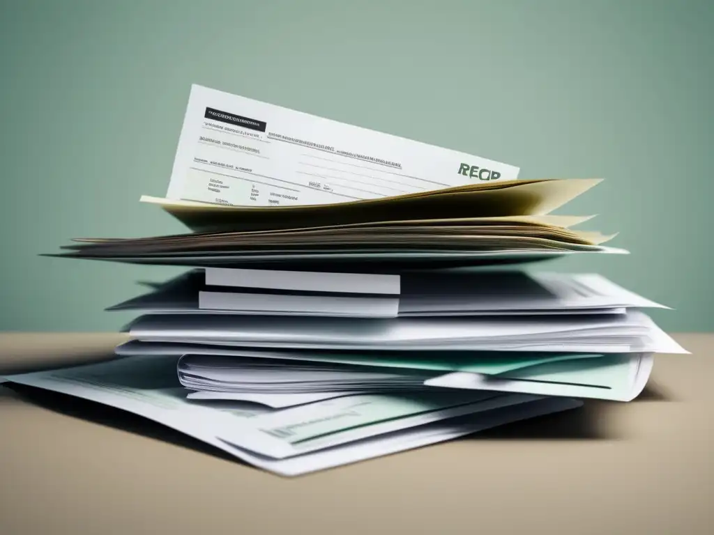 Documentos organizados para deducciones fiscales Documentos ordenados, deducciones fiscales para freelancers