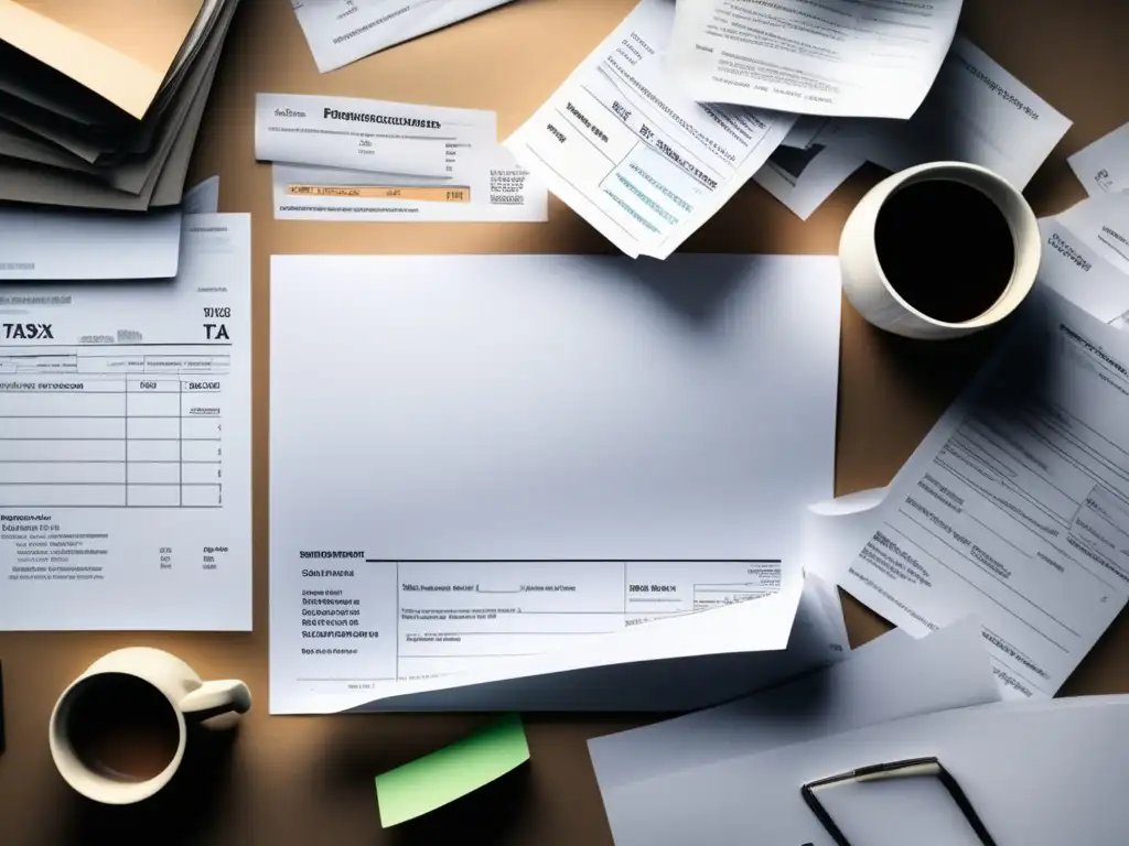 Desorden en escritorio, importancia de registro Desorden en el escritorio: errores comunes de impuestos para freelancers