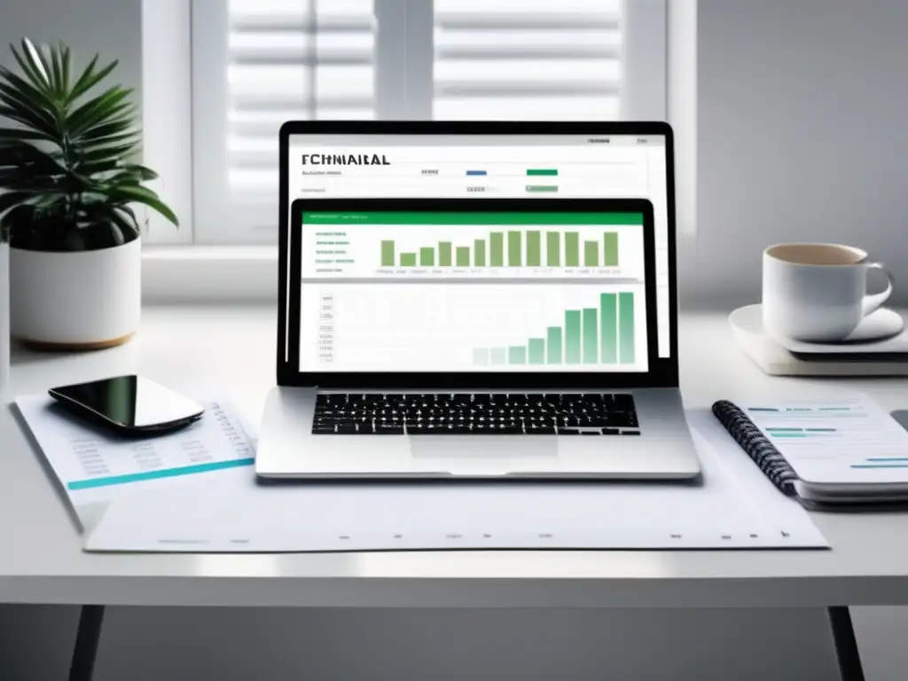 Espacio de trabajo minimalista para freelancer Espacio de trabajo minimalista con técnicas de ahorro para freelancers