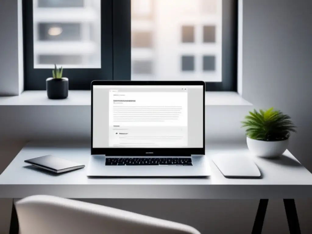 Espacio de trabajo minimalista y organizado Espacio de trabajo minimalista para freelancers - Seguros de desempleo para freelancers