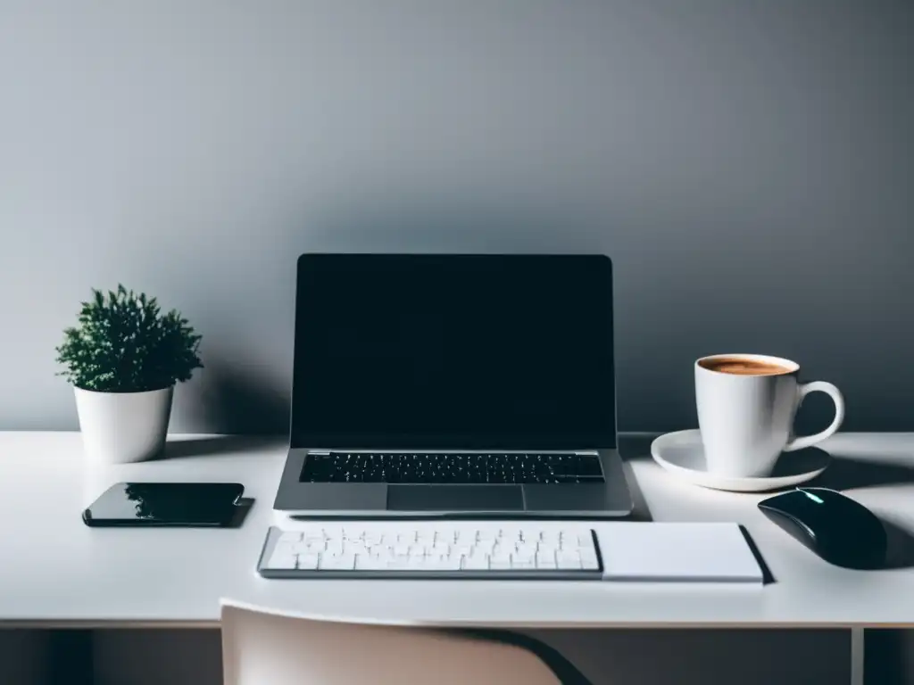 Escritorio minimalista para freelancer Escritorio organizado para freelancers con deducciones fiscales