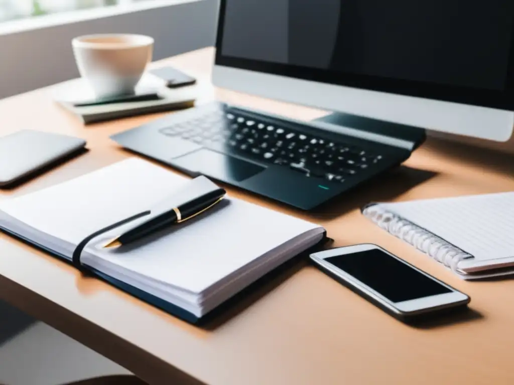 Espacio de trabajo minimalista y organizado Espacio de trabajo minimalista - Gestión financiera para freelancers