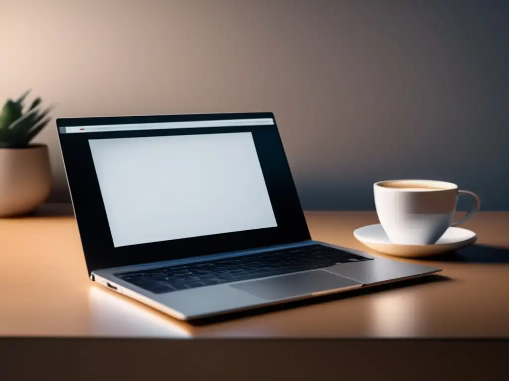 Herramientas esenciales para un blog exitoso Laptop minimalista para blog exitoso - planificación financiera para freelancers