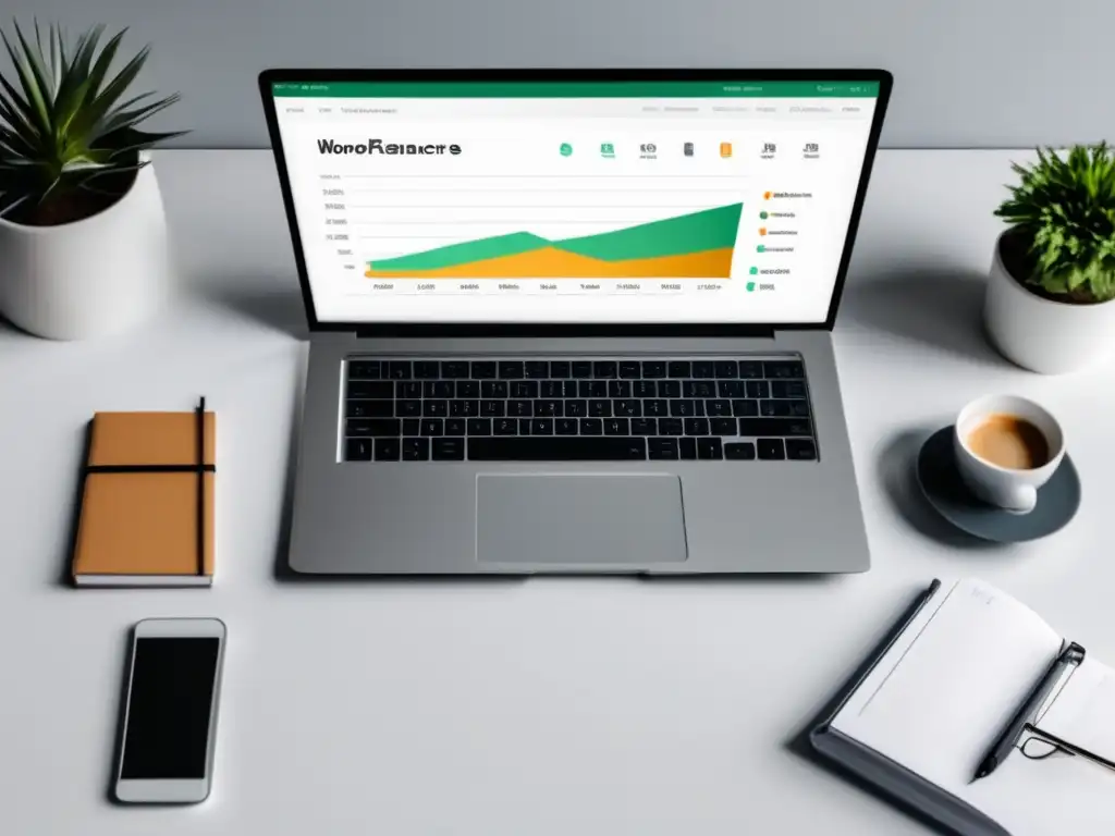 Espacio de trabajo minimalista del freelancer Espacio de trabajo de freelancer: planificación y gestión financiera de crédito para freelancers