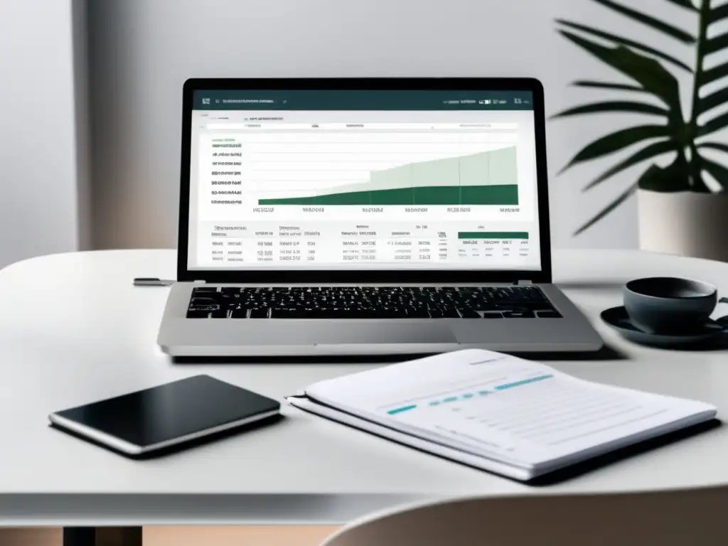 Espacio de trabajo minimalista para freelancers Espacio de trabajo minimalista para freelancers con gestión financiera