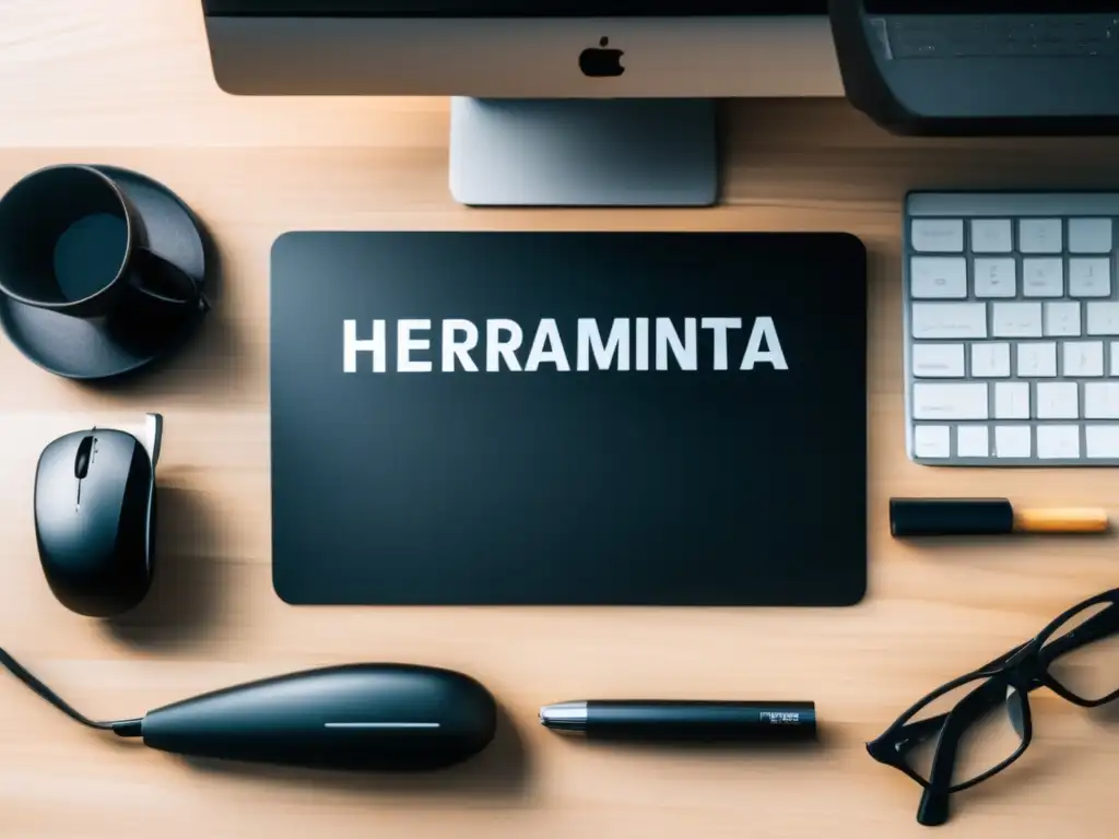 Escritorio minimalista para freelancer Escritorio minimalista con herramientas de contabilidad para freelancers