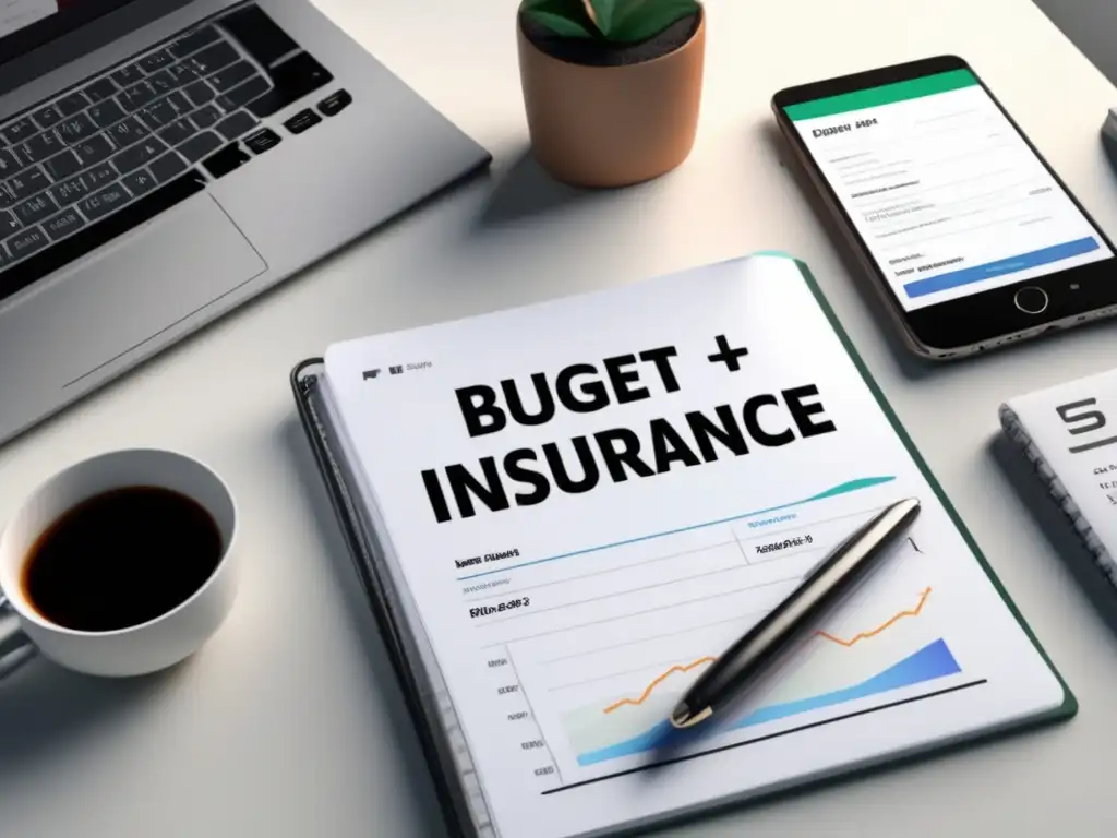 Escritorio minimalista para planificación financiera Estrategias de planificación financiera a largo plazo para freelancers