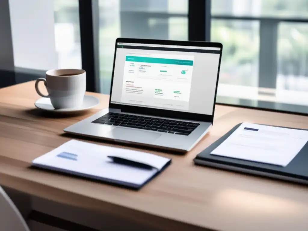 Espacio de trabajo organizado y equilibrado Equilibrar finanzas personales y de negocio freelancer en un espacio de trabajo organizado y limpio