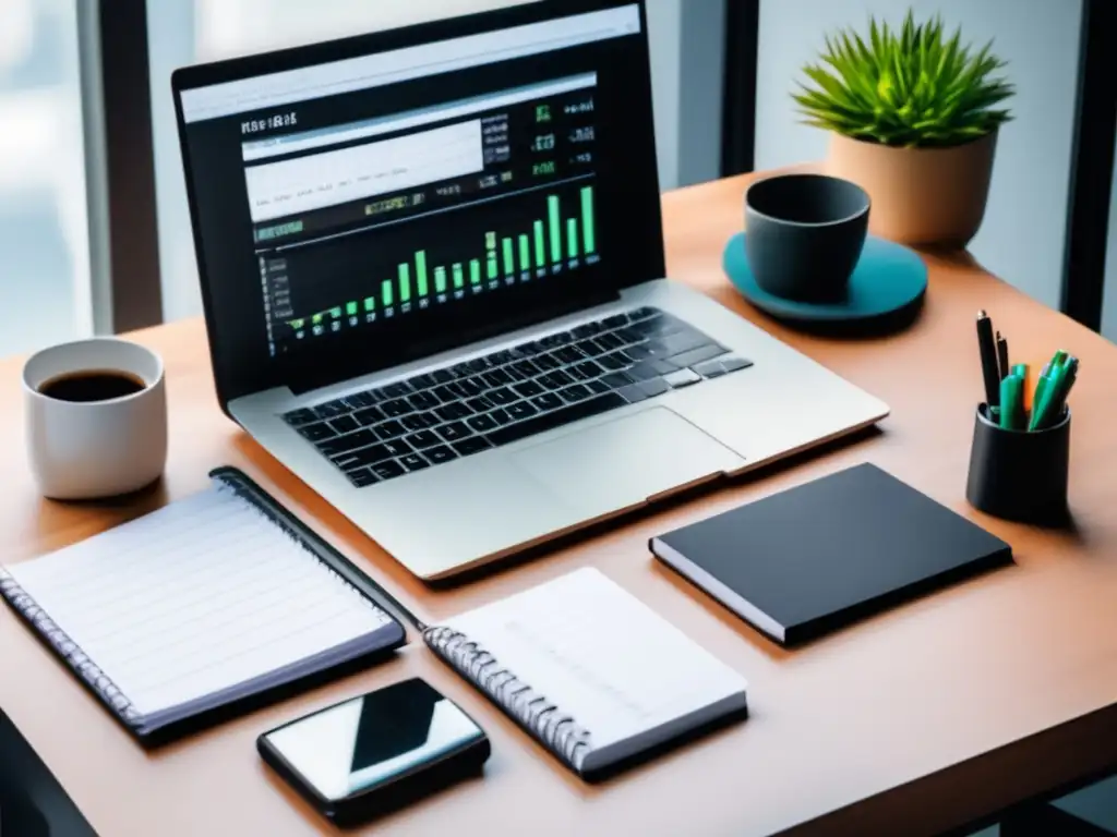Escritorio organizado para freelancer Escritorio minimalista para freelancer: gestión tributaria eficiente