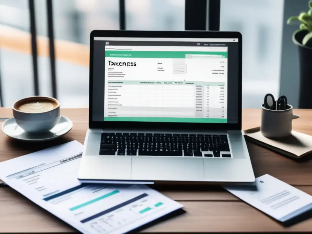 Espacio de trabajo organizado para deducciones fiscales Deducciones fiscales importantes para freelancers