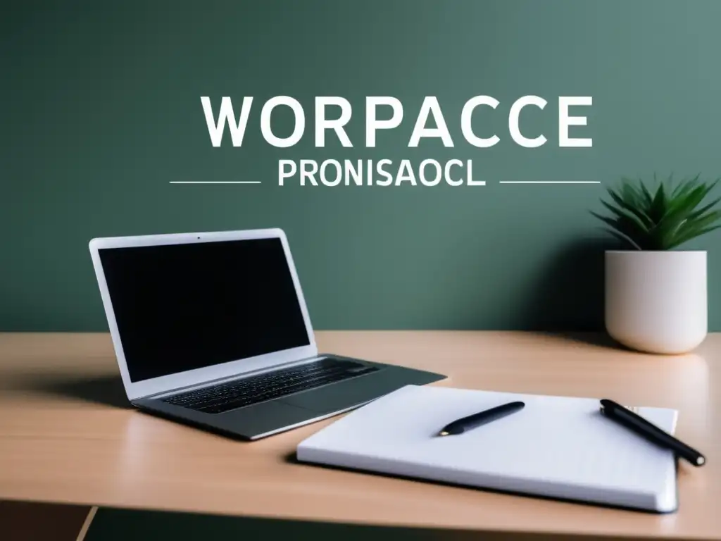 Espacio de trabajo minimalista de un profesional financiero freelance Ejemplos exitosos de freelancers financieramente en un espacio de trabajo minimalista y elegante