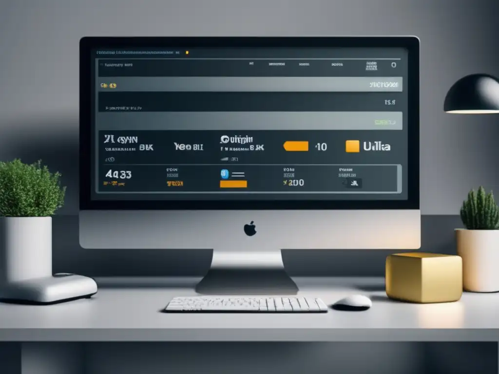 Espacio de trabajo financiero eficiente y organizado Gestión de monedas para freelancers