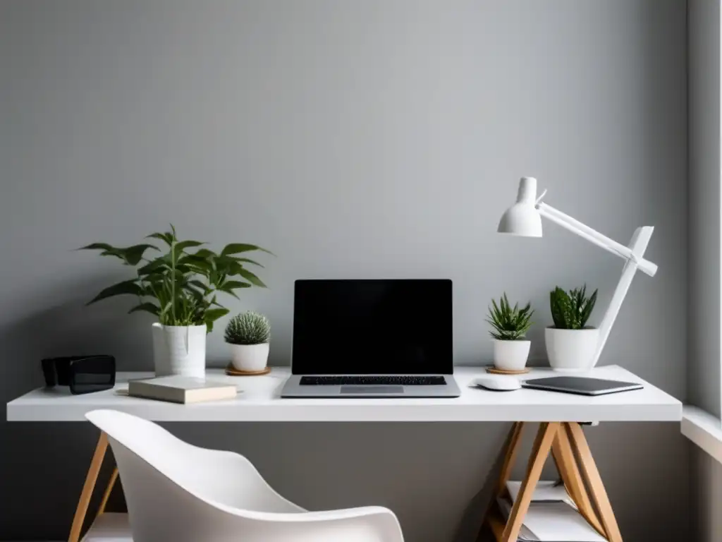 Espacio de trabajo minimalista Espacio de trabajo minimalista con tarifas adecuadas para freelancers exitosos