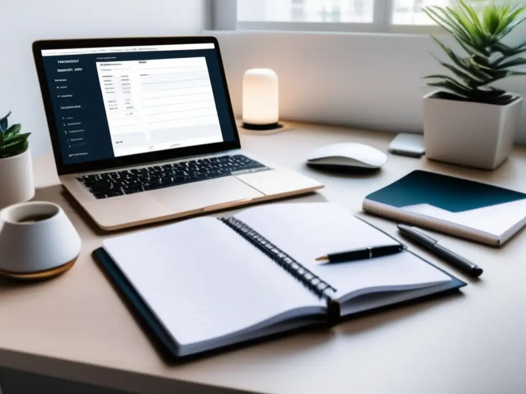 Espacio de trabajo minimalista y organizado Espacio de trabajo minimalista: Cómo establecer tarifas exitosas como freelancer