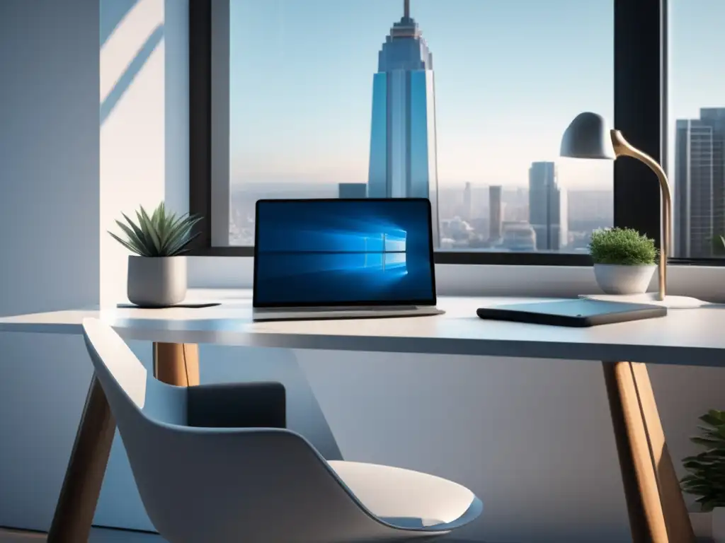 Espacio de trabajo minimalista para freelancer Espacio de trabajo minimalista 8K para freelancers con gestión financiera efectiva