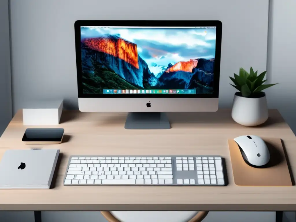 Espacio de trabajo minimalista para freelancer Espacio de trabajo minimalista para freelancers con estrategias de gestión financiera