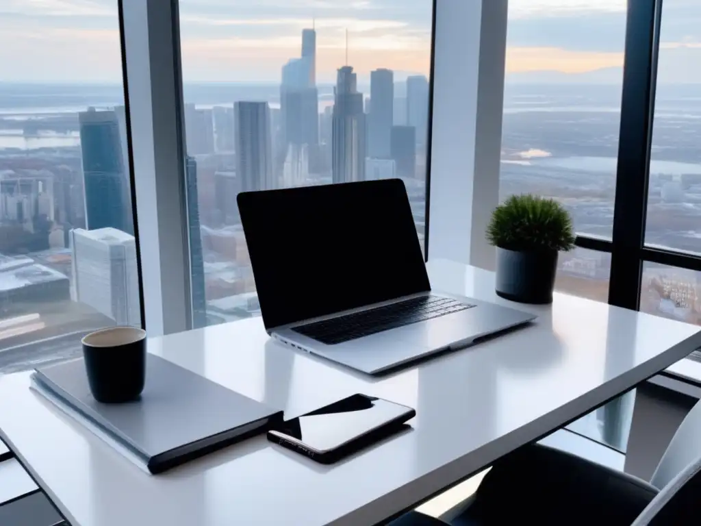 Espacio de trabajo minimalista para freelancer Espacio de trabajo minimalista para freelancers: gestión financiera y productividad
