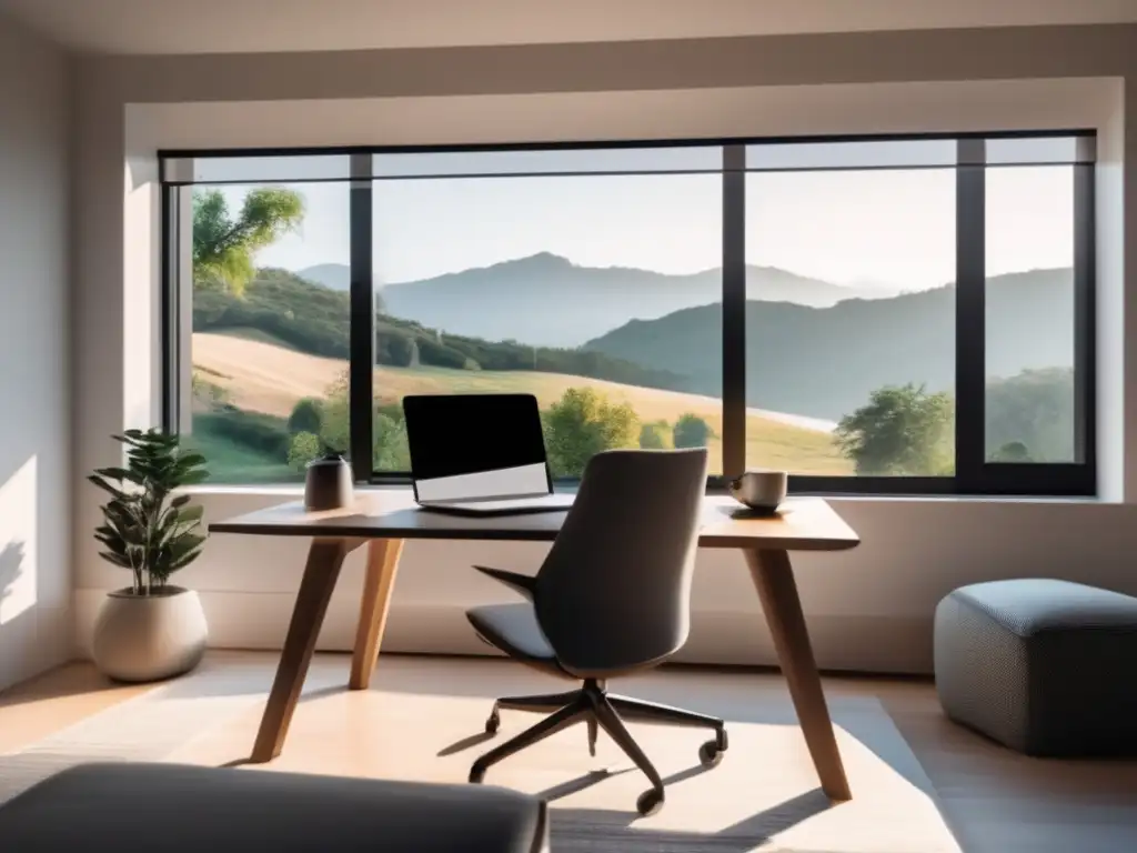 Espacio de trabajo minimalista para freelancers Trabajo en casa: planificar retiro freelancer