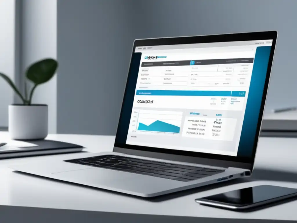 Software de facturación y pagos para freelancers Software de facturación y cobro para freelancers en un escritorio minimalista