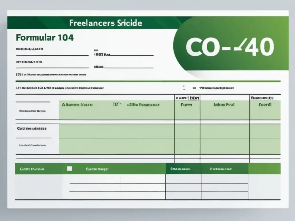 Formulario de impuestos para freelancers Formulario 1040 para freelancers - Preparación y envío de declaración de impuestos para freelancers