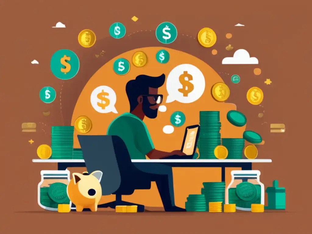 Freelancer analiza opciones de seguro Freelancer en escritorio, pensando en seguros de ahorro para freelancers -