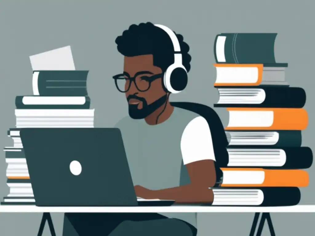 Freelancer gestionando facturas impagas Freelancer gestionando clientes morosos en escritorio organizado