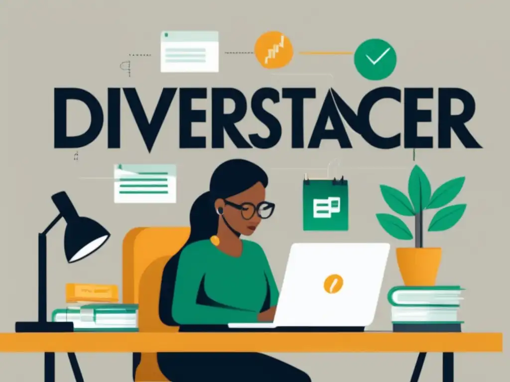 Freelancer reflexionando sobre inversiones Freelancer en el escritorio con opciones de inversión