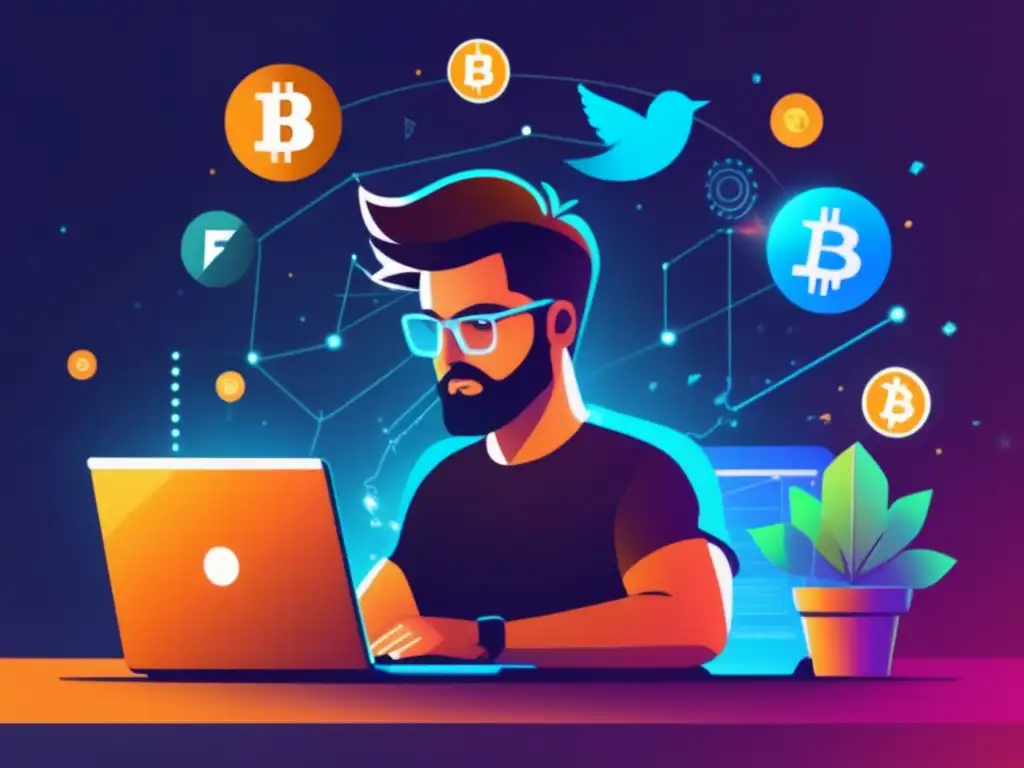 Freelancer enfocado en criptomonedas Freelancer trabajando con criptomonedas: Ventajas para freelancers