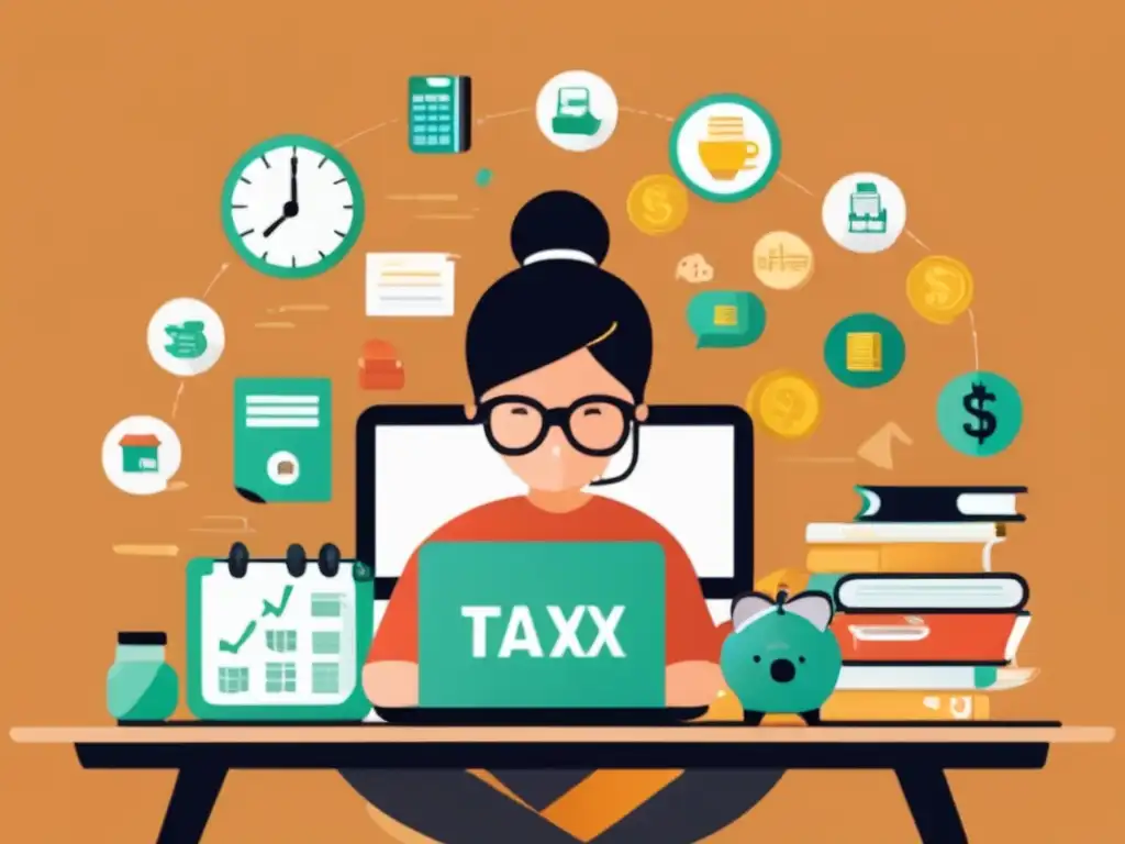 Freelancer: Ingresos, ahorros y diversificación Freelancer con objetos simbólicos: estrategias para proteger finanzas freelancer en un entorno impredecible