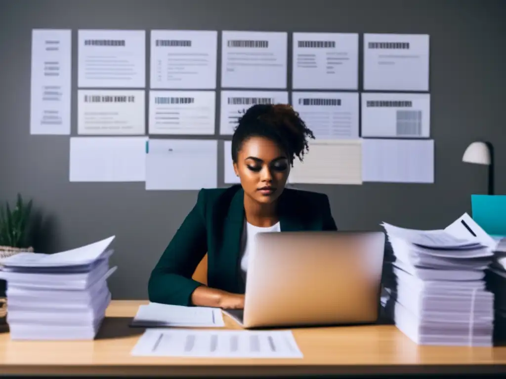 Freelancer trabajando en su escritorio Freelancer organizado estableciendo historial crediticio sólido