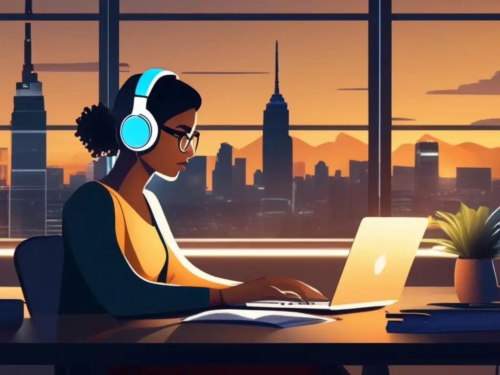 Freelancer organizado trabajando con determinación Freelancer enfocado en gestión financiera durante baja actividad económica