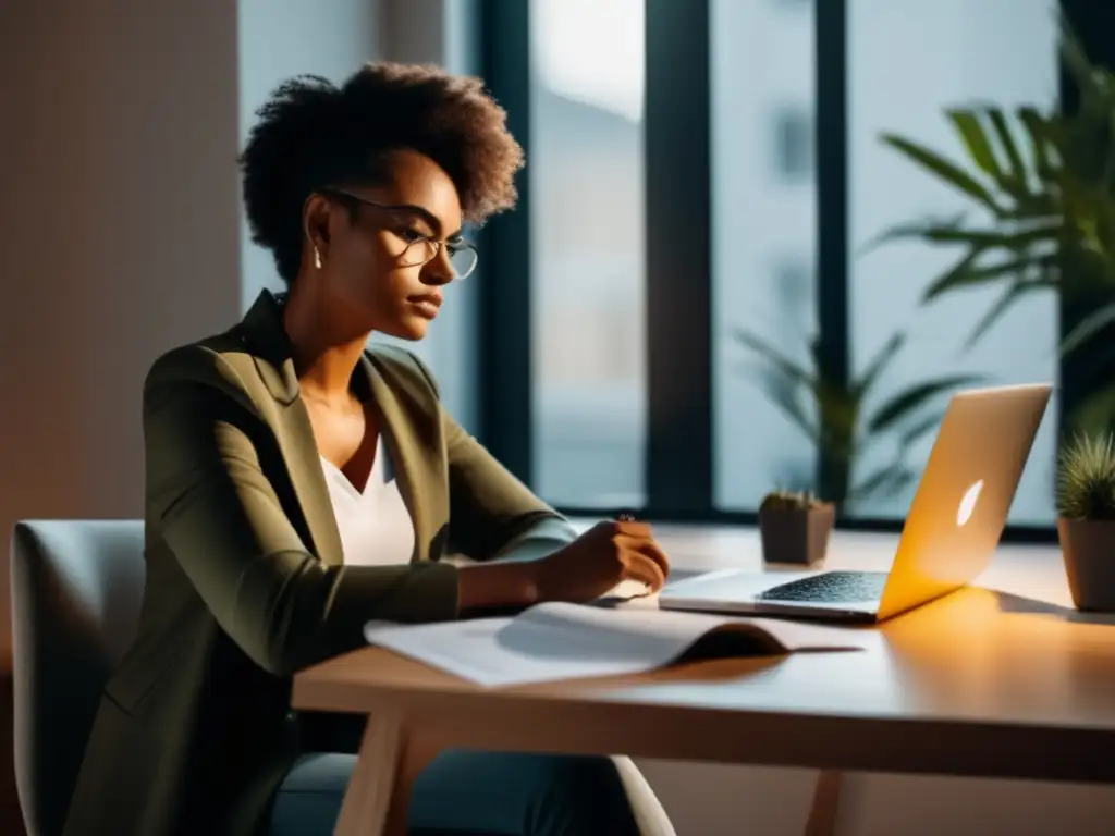 Freelancer organizado, gestionando deudas Gestión financiera para freelancers en tiempos de crisis