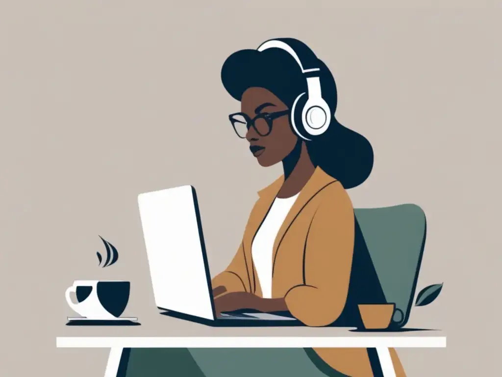 Freelancer productivo en escritorio organizado Trabajo productivo con créditos de alto rendimiento para freelancers en la planificación financiera