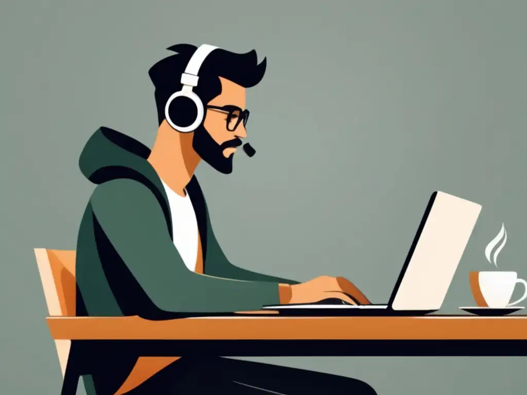 Freelancer enfocado en trabajo eficiente Estrategias financieras para freelancers exitosos