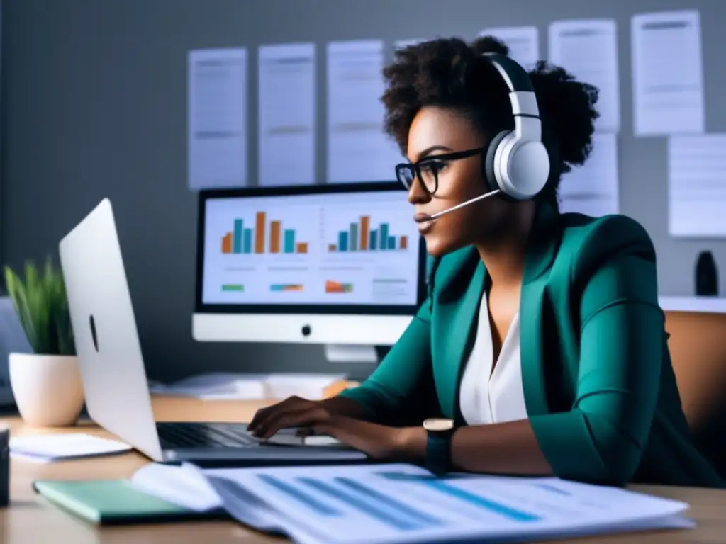 Freelancer analizando riesgos financieros Gestión de riesgos financieros para freelancers