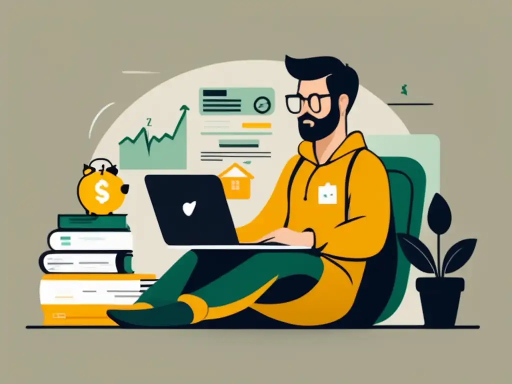 Freelancer preparándose para la llegada de un bebé Planificación financiera para freelancers antes de ser padre