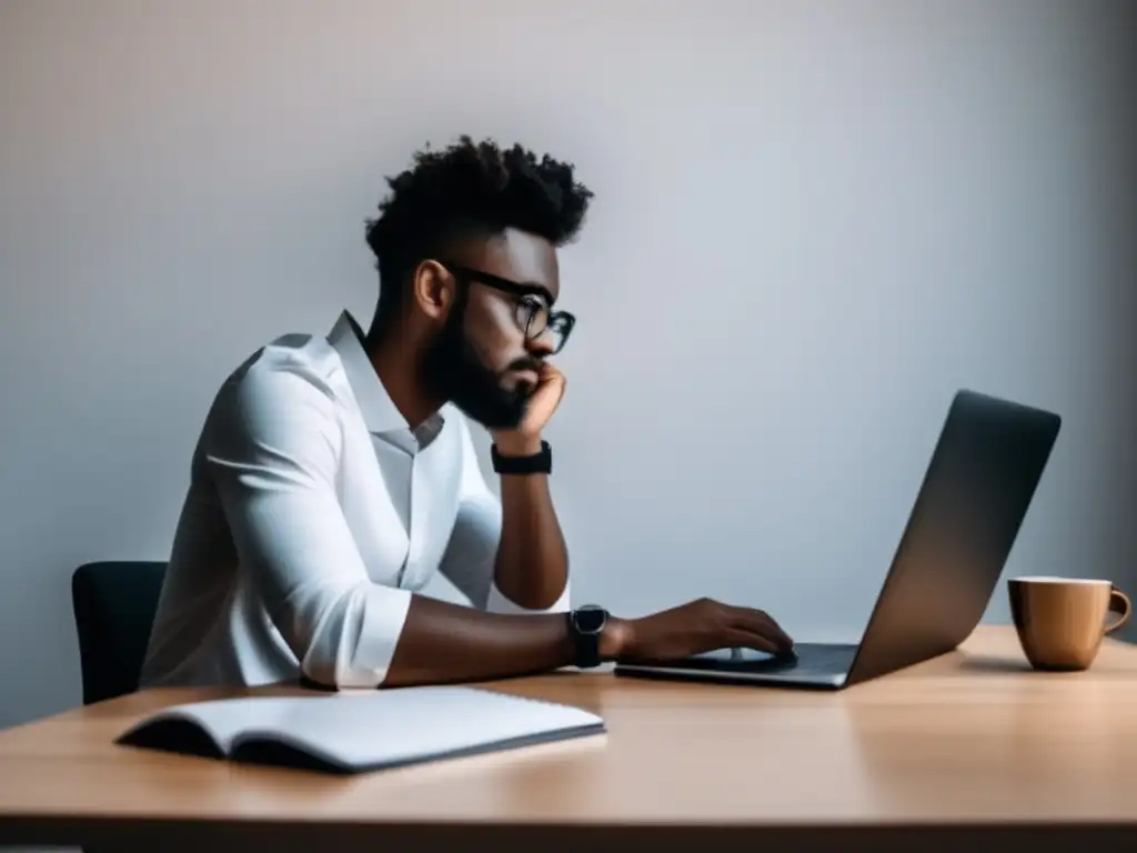 Freelancer planificando metas financieras Freelancer en escritorio moderno planificación financiera para freelancers en Europa